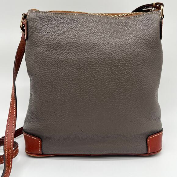 DOONEY & BOURKE Leather Crossbody, Gray & Brown - Picture 7 of 10